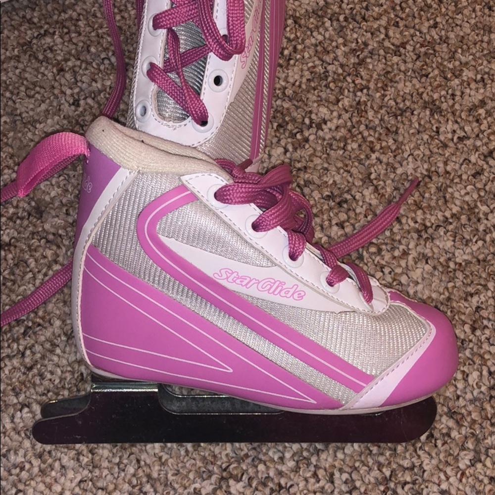 Star Glide ice skates. Worn once, bought in CA.